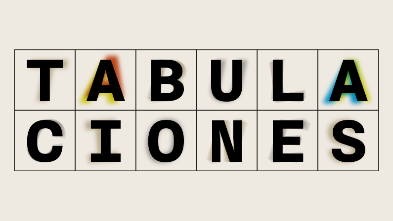 Invitación a «Tabulaciones»